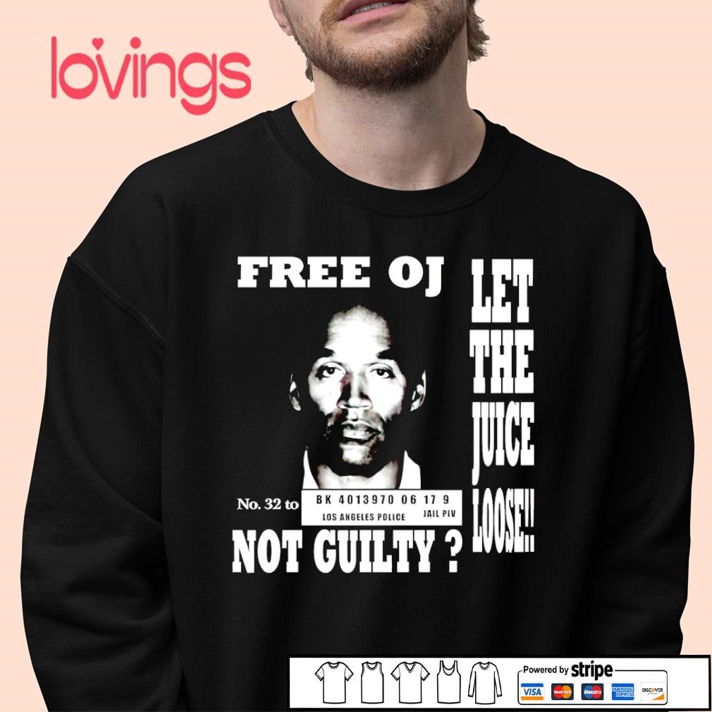 FREE O.J. NOT GUILTY OJ SIMPSON Tシャツ FREE O.J. NOT GUILTY OJ SIMPSON Tシャツ