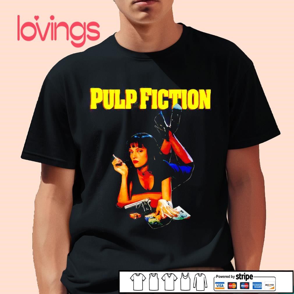 Pulp Fiction Youtube T-shirt Mia Wallace Overdose - Scène Drogue Pulp  Fiction Angela Jones, image size:1010x1010