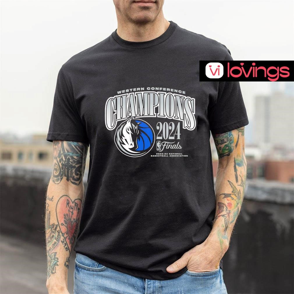 関税送料込23-24WESTERN CONFERENCE CHAMPIONS MAVERICKSTシャツ Dallas Mavericks 2024 Finals Western Conference Champions
