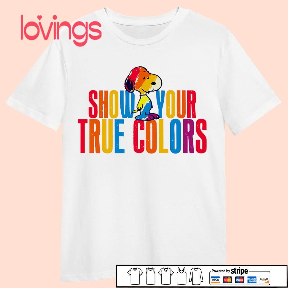 snoopy rainbow t shirt