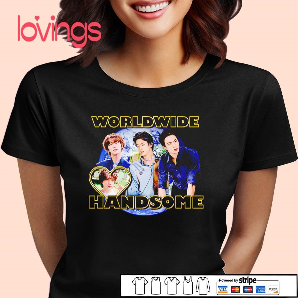 BTS ジン WORLDWIDE HANDSOME Tシャツ Lサイズ Worldwide Handsome Jin T-shirt, Bts, K-pop Concert Tee