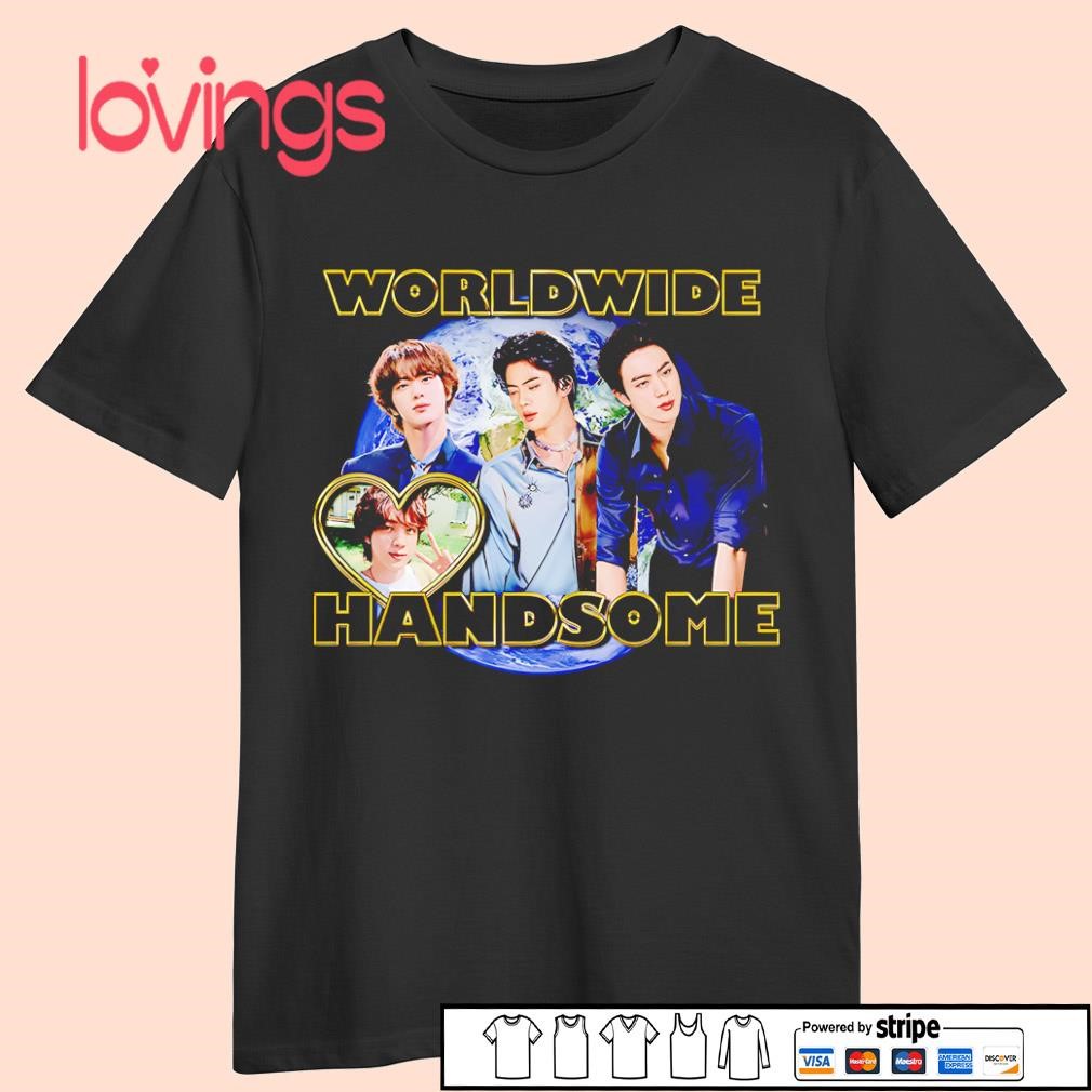 Jin Worldwide handsome shirt, merch, gear & apparel