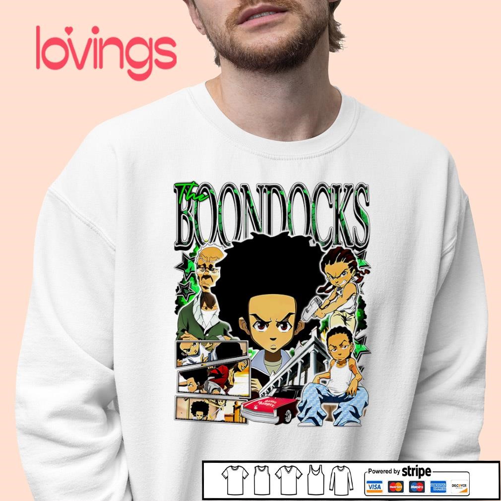 The Boondocks American anime shirt, merch, gear \u0026 apparel, image size:1010x1010