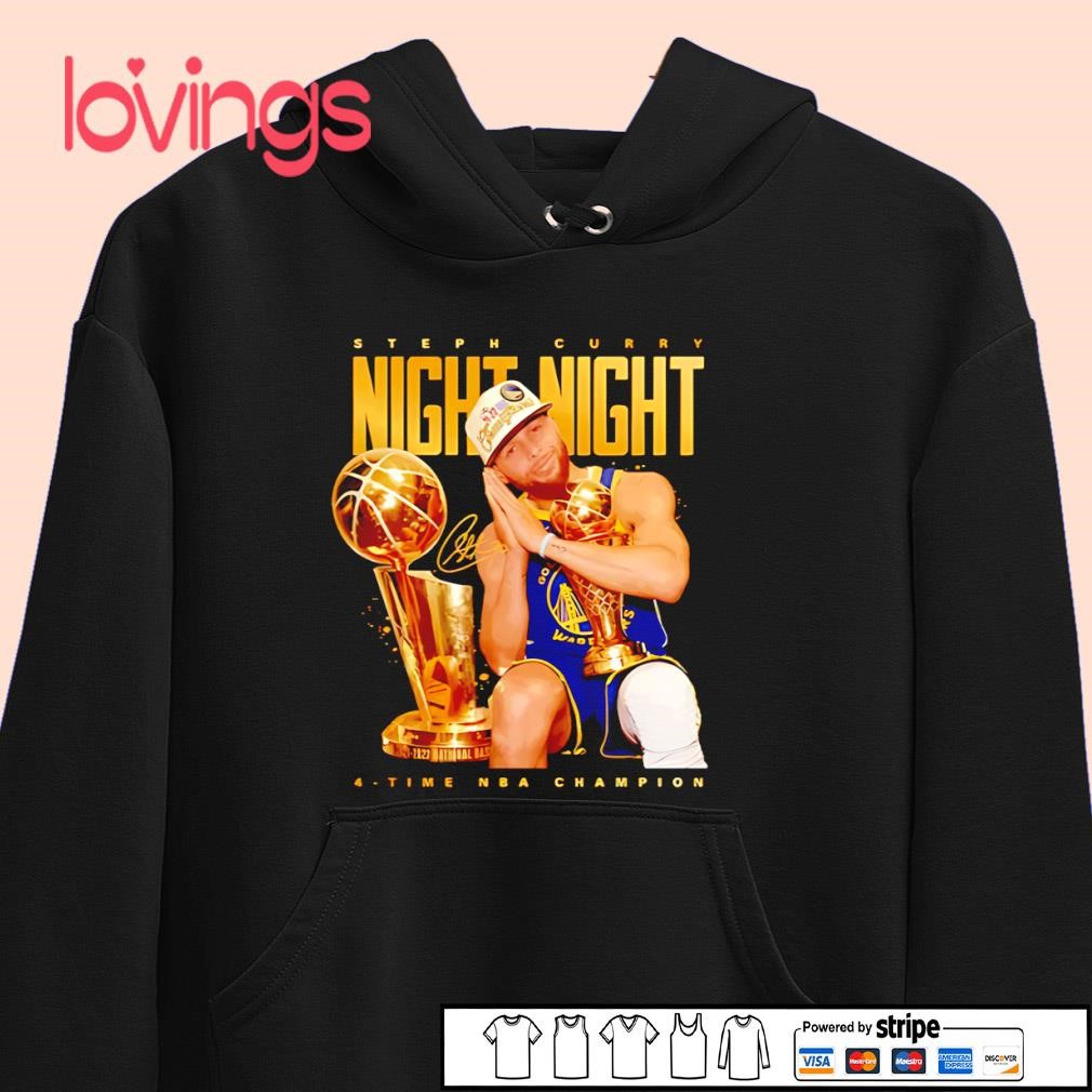 Steph Curry Night Night trophy signature shirt, merch, gear & apparel