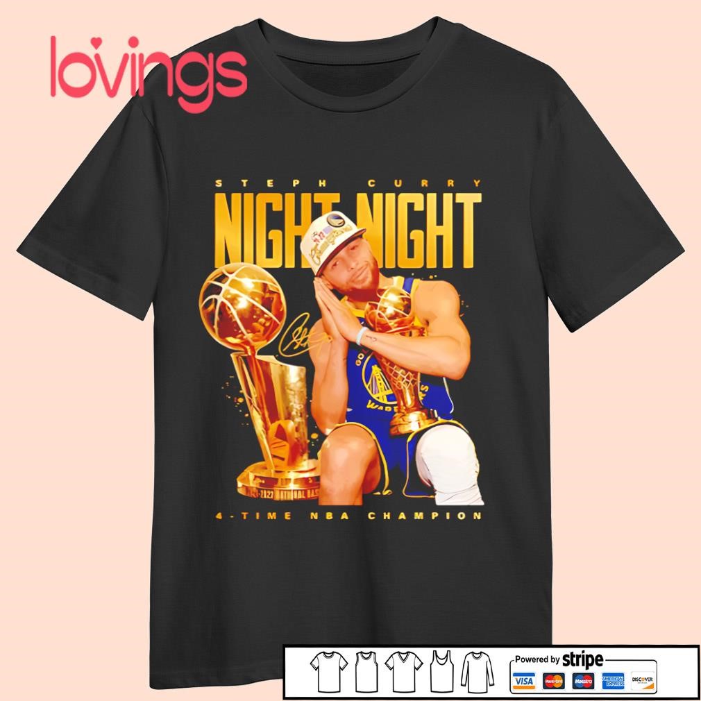 Steph Curry Night Night trophy signature shirt, merch, gear & apparel