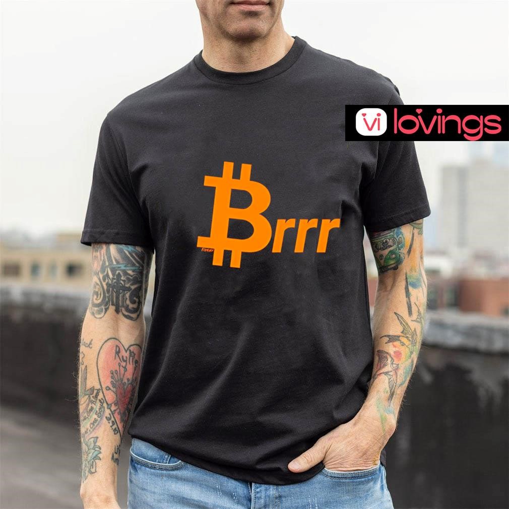 Brrr Bitcoin logo shirt, merch, gear & apparel