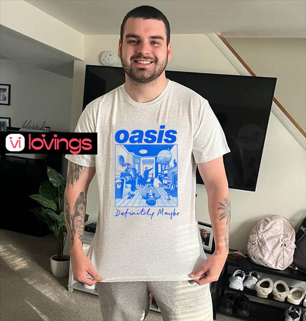 Oasis definitely maybe illustration shirt, merch, gear & apparel