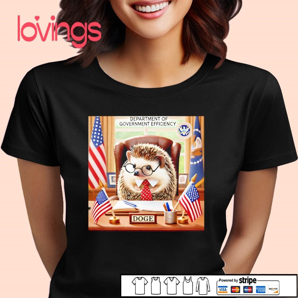 Hedgehog Department of Government Efficiency DOGE shirt, merch, gear &  apparel