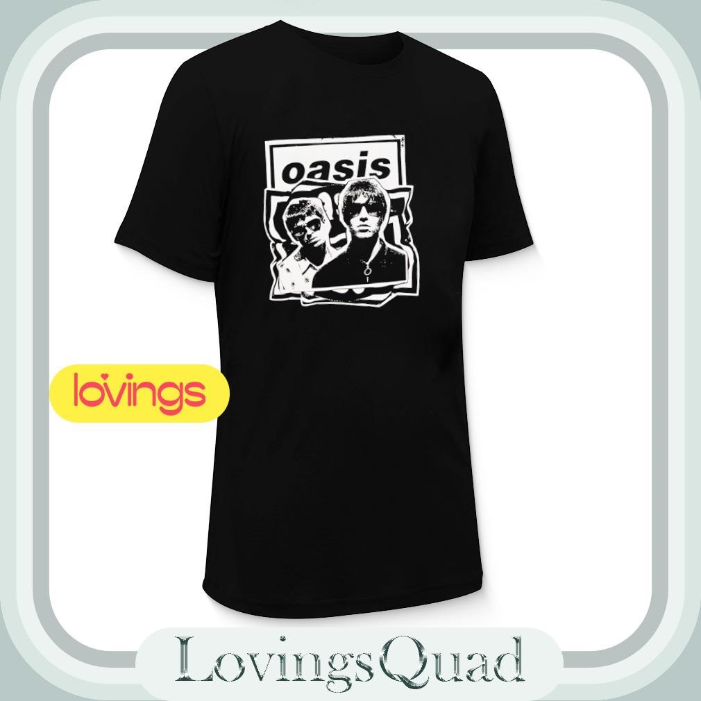 Oasis live tour 2025 cut out photo shirt, merch, gear & apparel