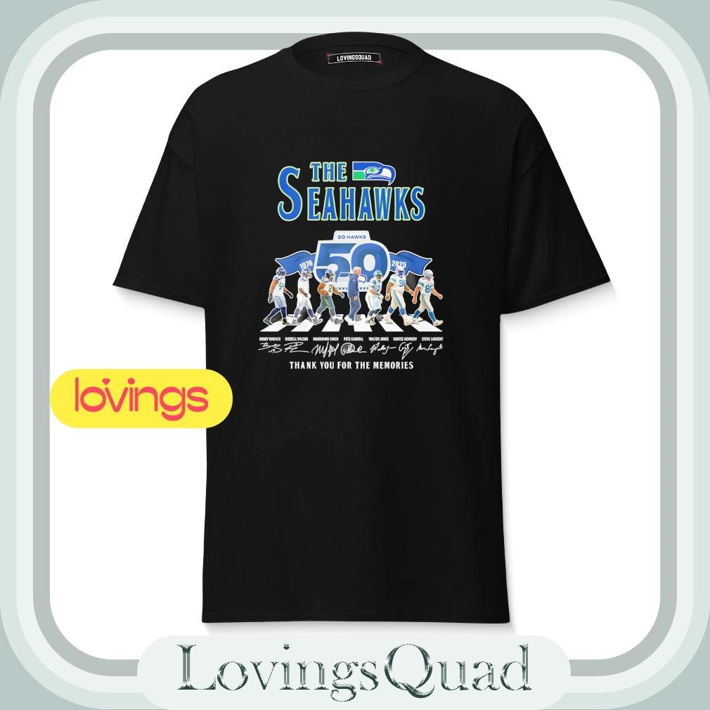The Seattle Seahawks Go Hawks 1976 2025 thank you for the