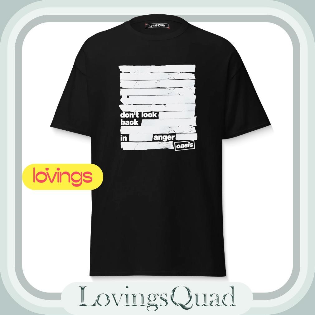 Oasis Live '25 World Tour Don't Look Back In Anger shirt