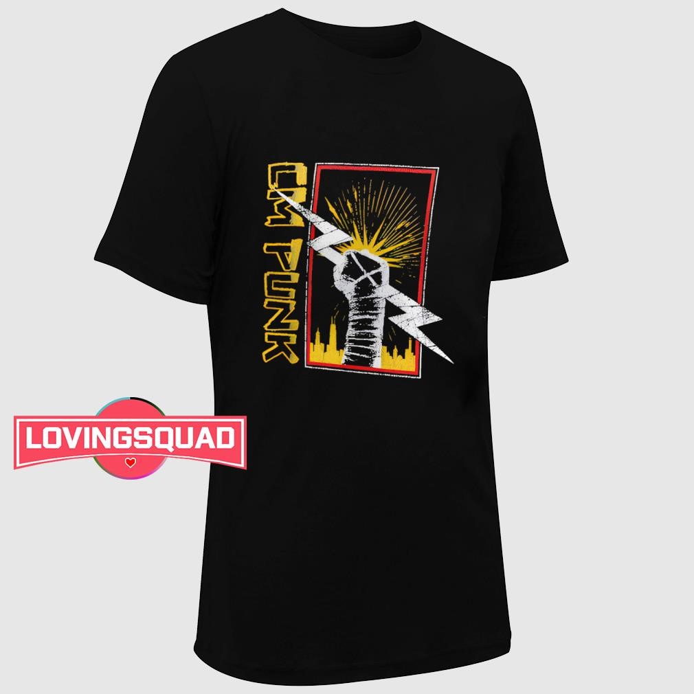 WWE CM Punk Chicago Fist shirt, merch, gear & apparel