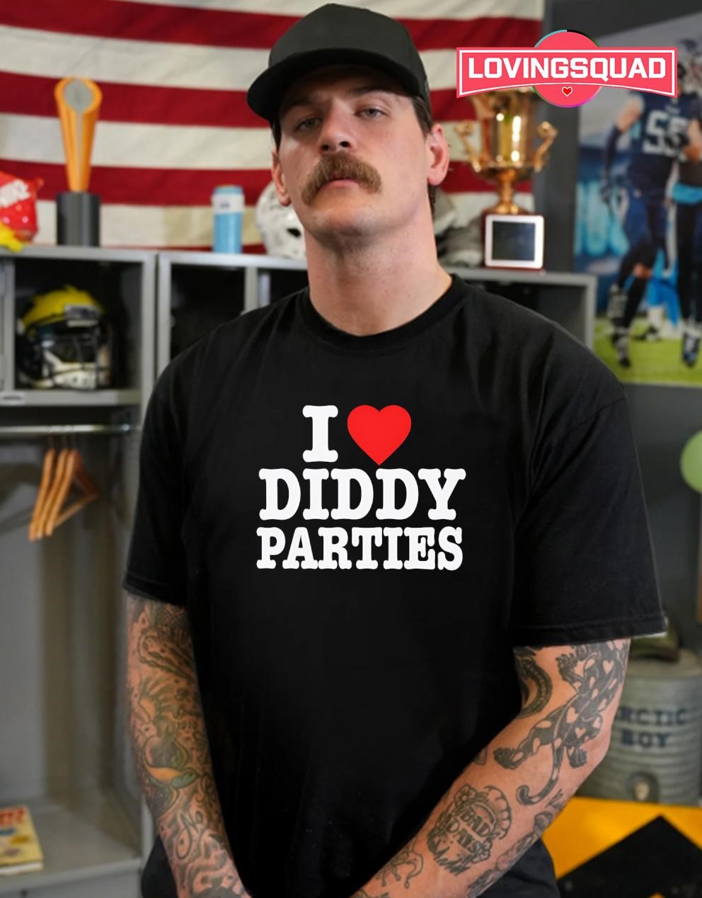 Adoro La Maglietta Da Uomo "I Love Diddy Parties", Divertente - Foto 5