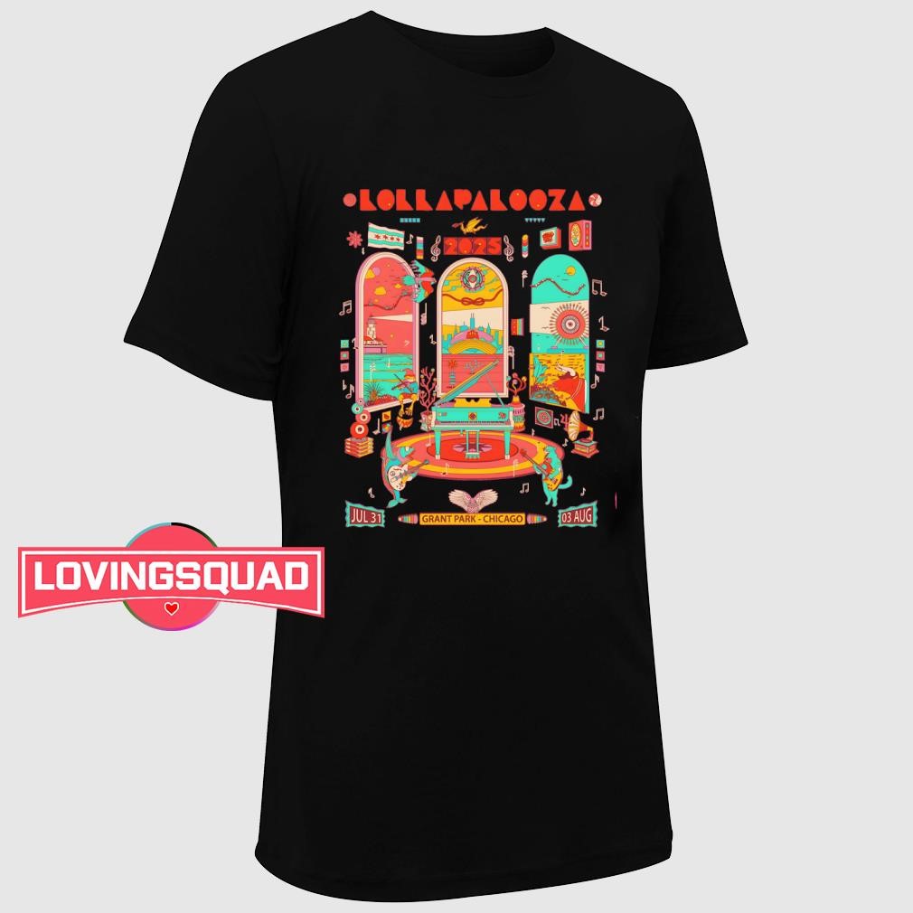 Lollapalooza 2025 Tシャツ Lサイズ 2025 Poster Lineup Tee – Lollapalooza