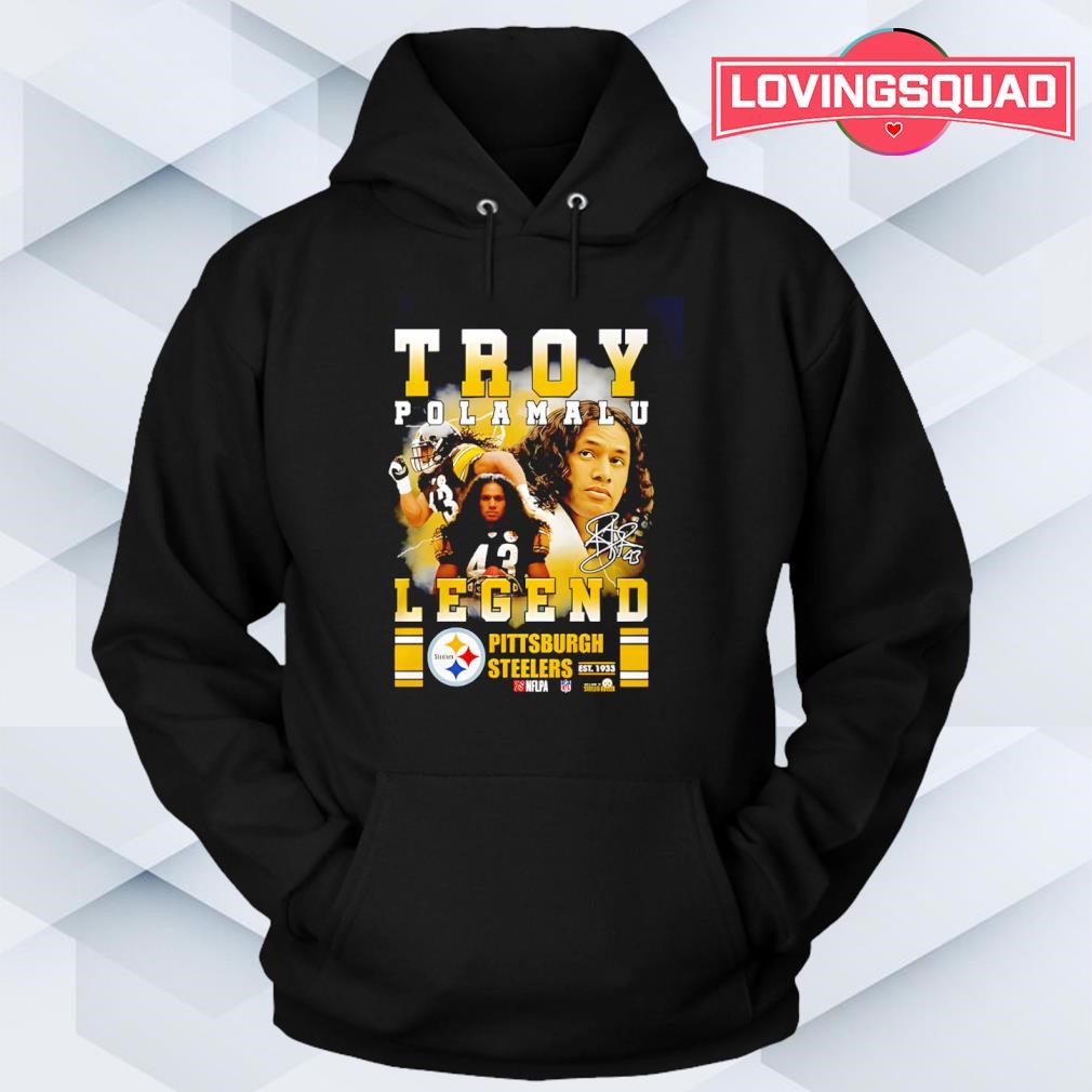 Logo Steelers Legends Hoodie Troy Polamalu Legend Pittsburgh