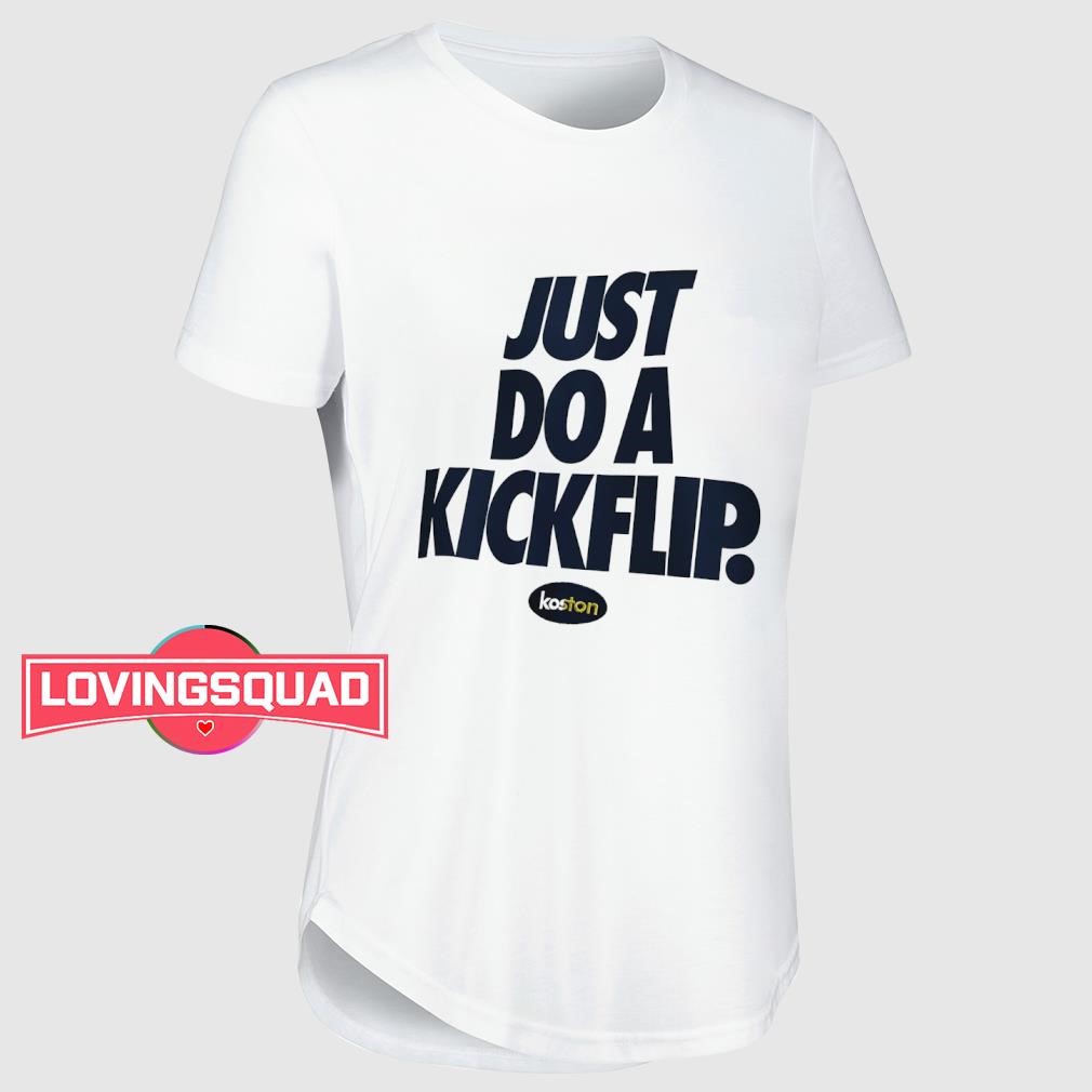 Eric Koston Just Do a Kickflip logo shirt, merch, gear & apparel