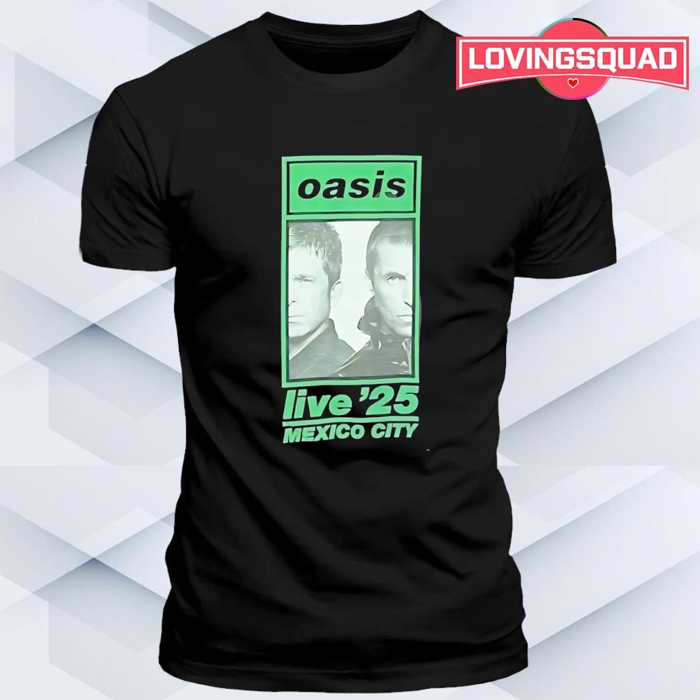 oasis live 25 mexico Tシャツ XL OASIS LIVE 25 SHIRT XL 8/31/2025