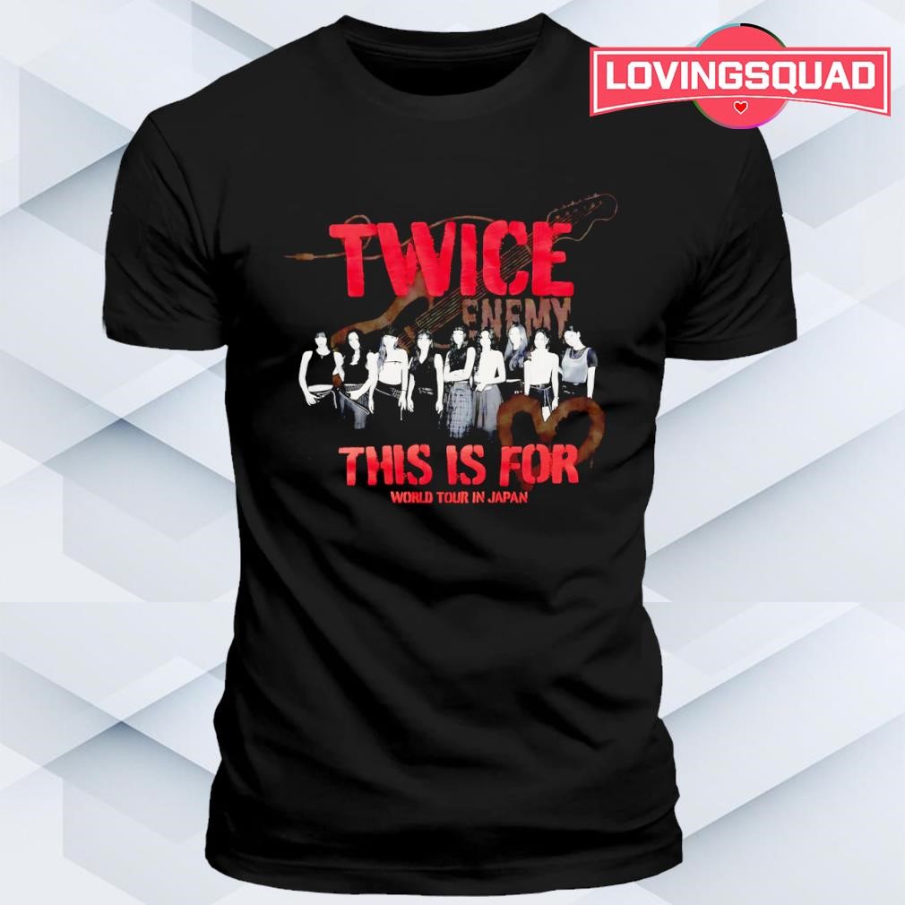 Twice this is for world tour in Japan shirt, merch, gear & apparel
