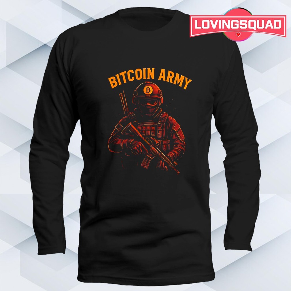 Bitcoin Army operator graphic shirt, merch, gear & apparel