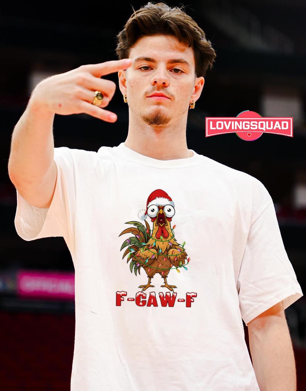 Funny Ugly Sweaters For Women F-Caw-F Funny Chicken Humor F-Caw-F Quote  Rooster Meme T Funny Chicken F-caw-f - Personalized Unisex Ugly Sweater Hat