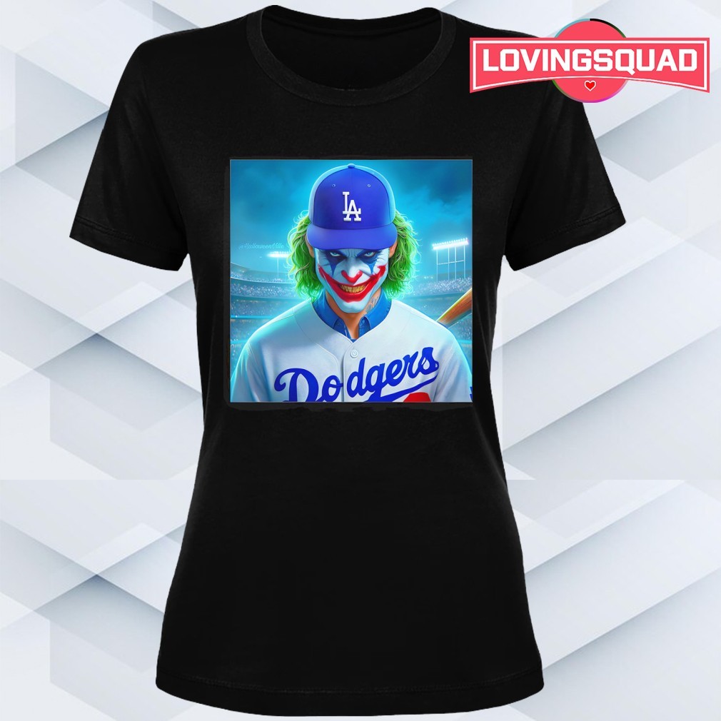 JOKERアメリカンフットボールシャツUSA LOSANGELES【美品】 Joker x Los Angeles Dodgers Halloween shirt, merch, gear & apparel