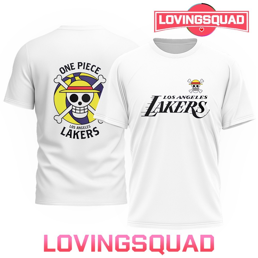 ONE PIECE LAKERS Tシャツ ナミ　ワンピース　アニメTシャツ Free Shipping + 20% Off] Nico Robin Lakers X One Piece T-shirt