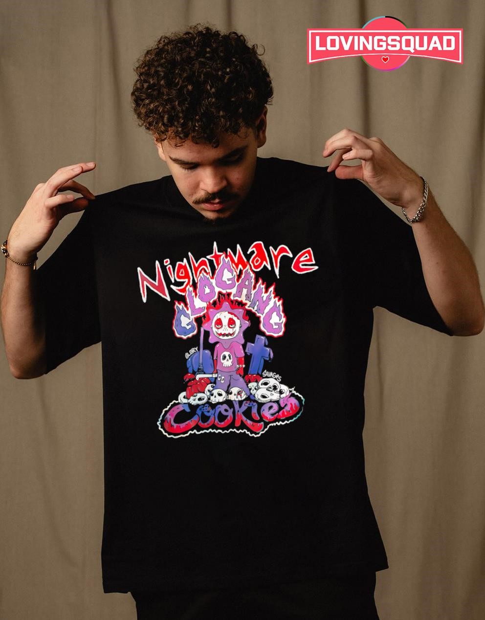 GLOGANG グラフィックTシャツ Nightmare Glogang Cookies Glory Savages graphic shirt, merch, gear