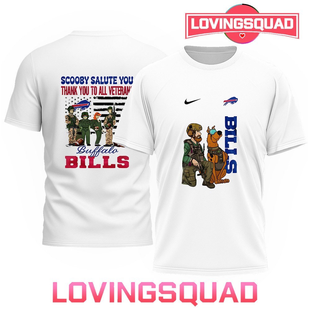 Scooby-Doo salute you thank you to all veterans Buffalo Bills