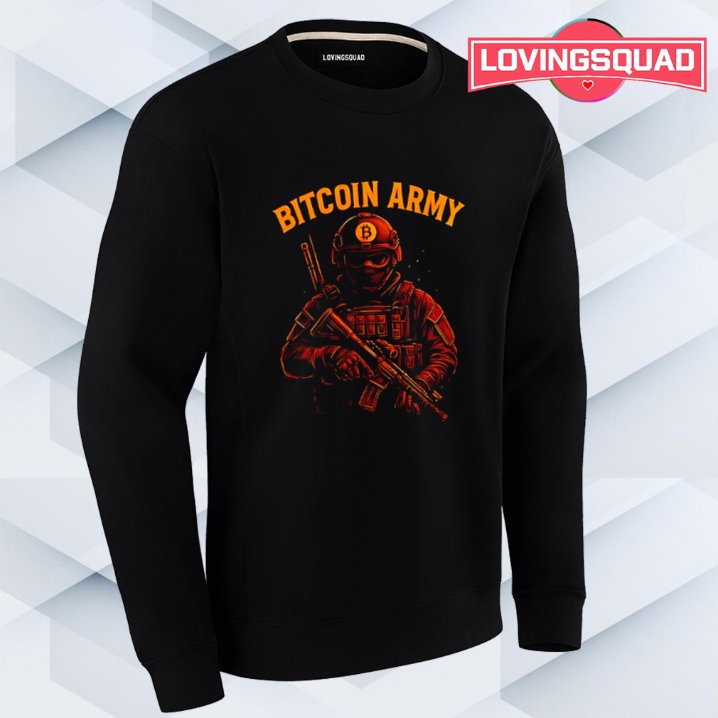 Bitcoin Army operator graphic shirt, merch, gear & apparel