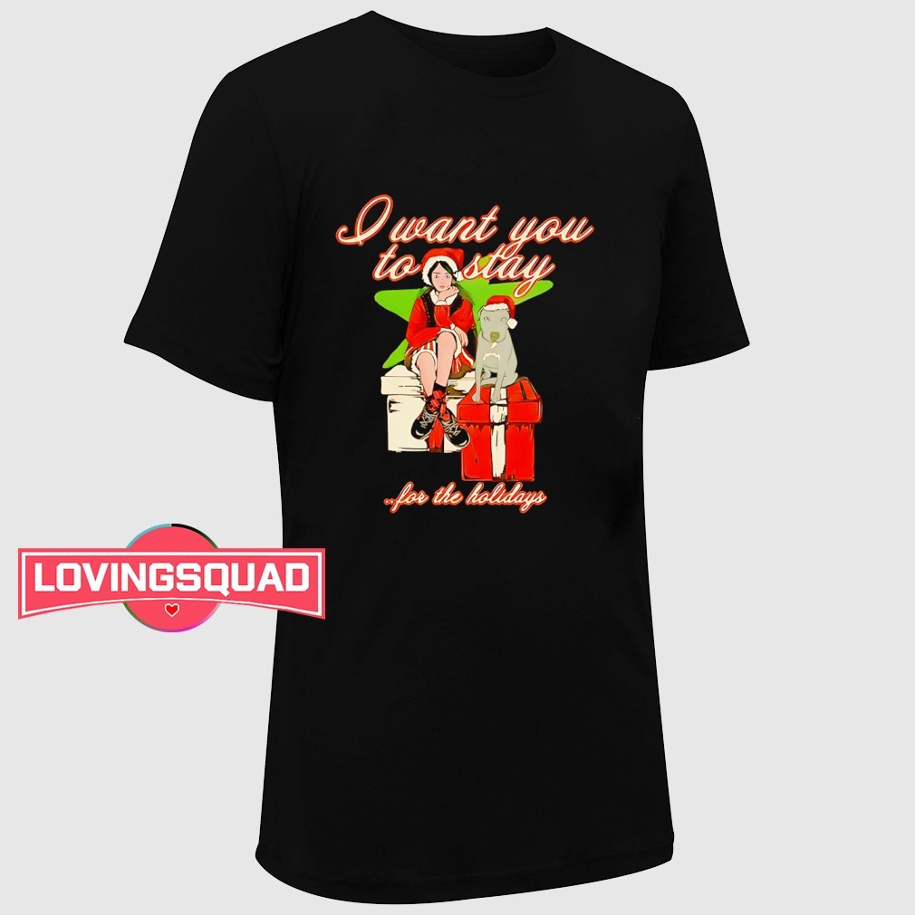 【公式】Billie Eilish STAY  Tシャツ Billie Eilish stay for the holidays Merry Christmas shirt, merch