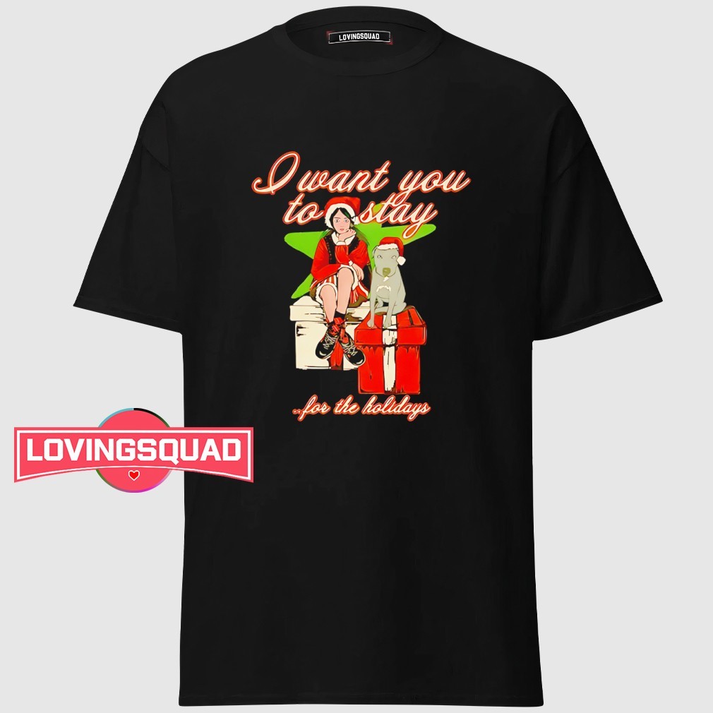 Billie Eilish stay for the holidays Merry Christmas shirt, merch