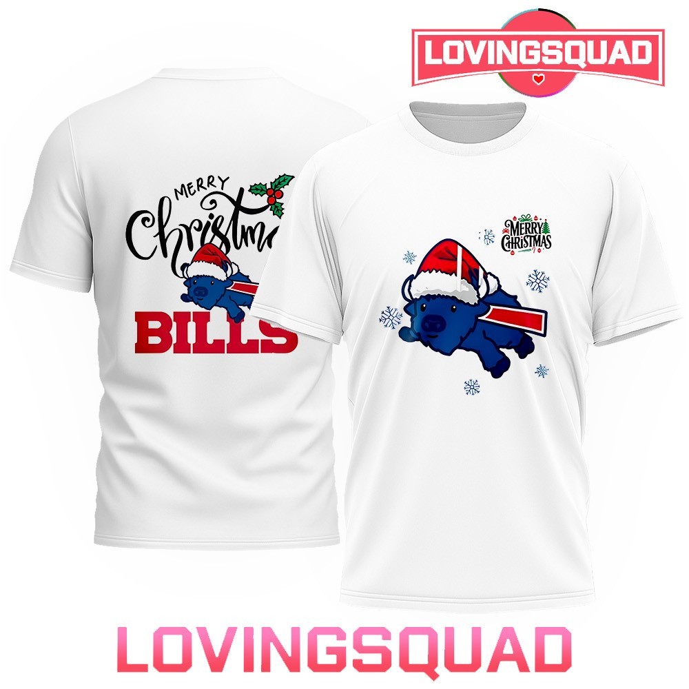 Buffalo Bills Merry Christmas 2025 T-Shirt, merch, gear & apparel