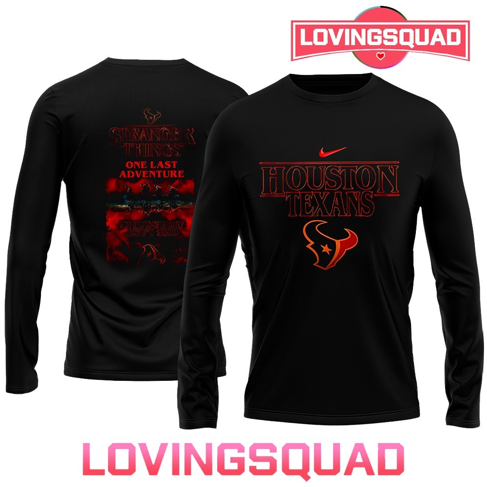 トップス fragment Houston To Ise Mie Longsleeve L Houston Texans x Stranger Things one last adventure last season