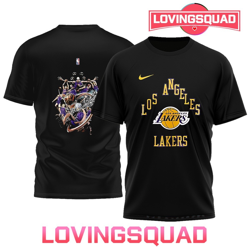Los Angeles Lakers x One Piece Anime graphic shirt, merch, gear
