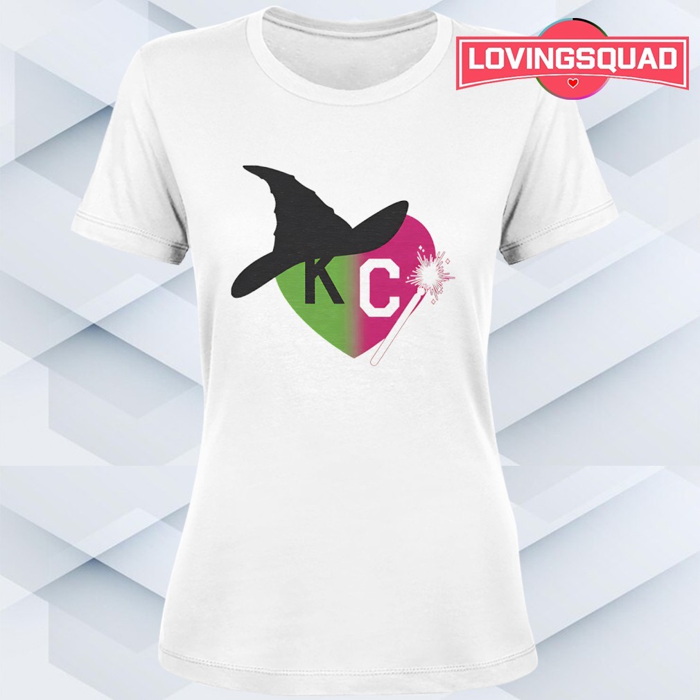 Magic wand and witch hat heart KC shirt, merch, gear \u0026 apparel, image size:1010x1010