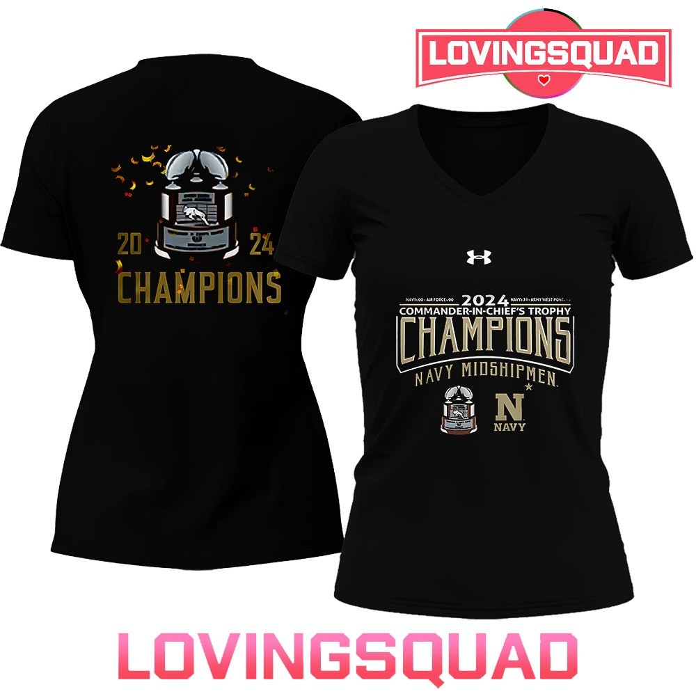 Navy Midshipmen Commanders in Chief's trophy champions shirt, merch, gear \u0026  apparel, image size:1000x1000
