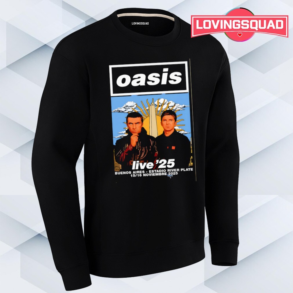 Oasis November 15-16 2025 Buenos Aires Argentina Poster Shirt