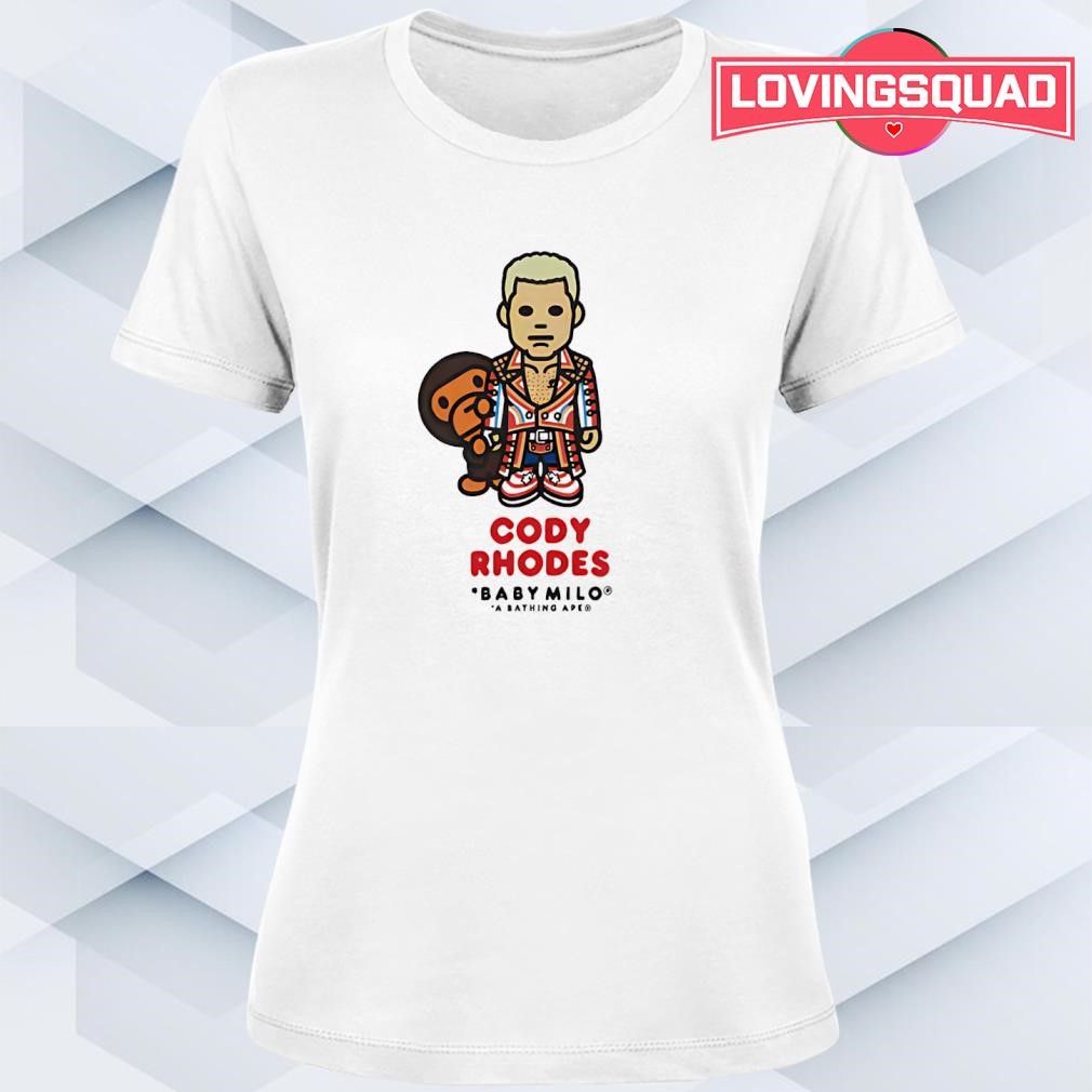 BAPE x WWE Cody Rhodes Baby Milo Relaxed shirt, merch, gear & apparel