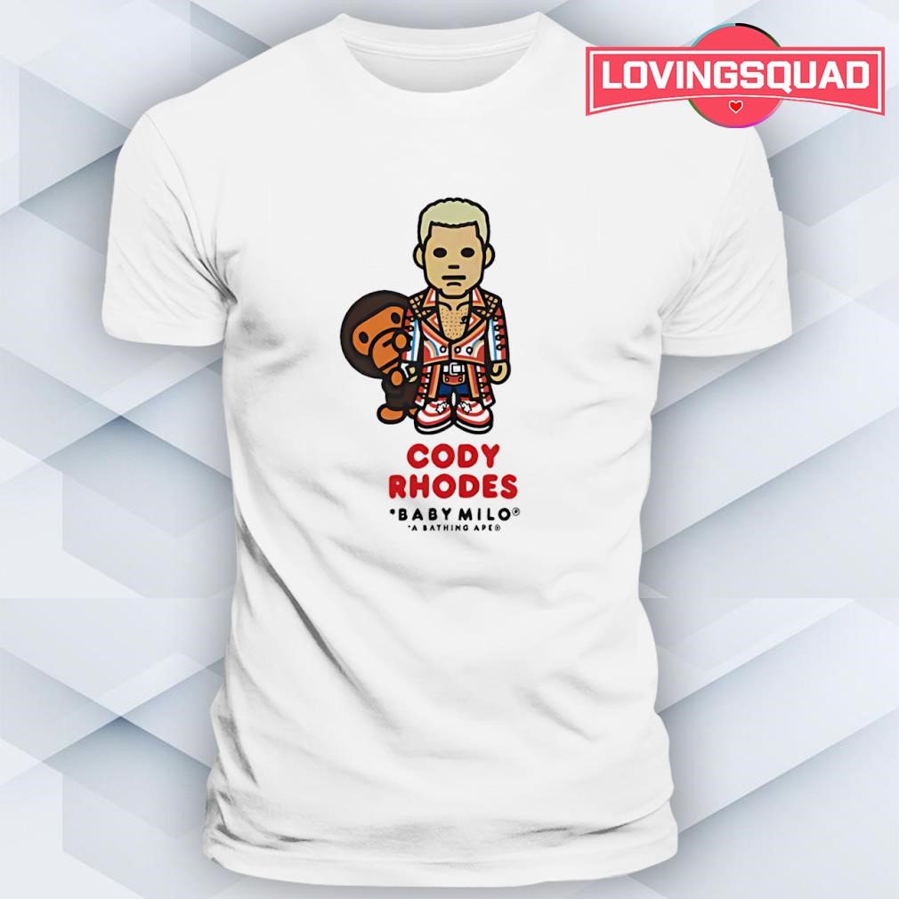 BAPE x WWE Cody Rhodes Baby Milo Relaxed shirt, merch, gear & apparel