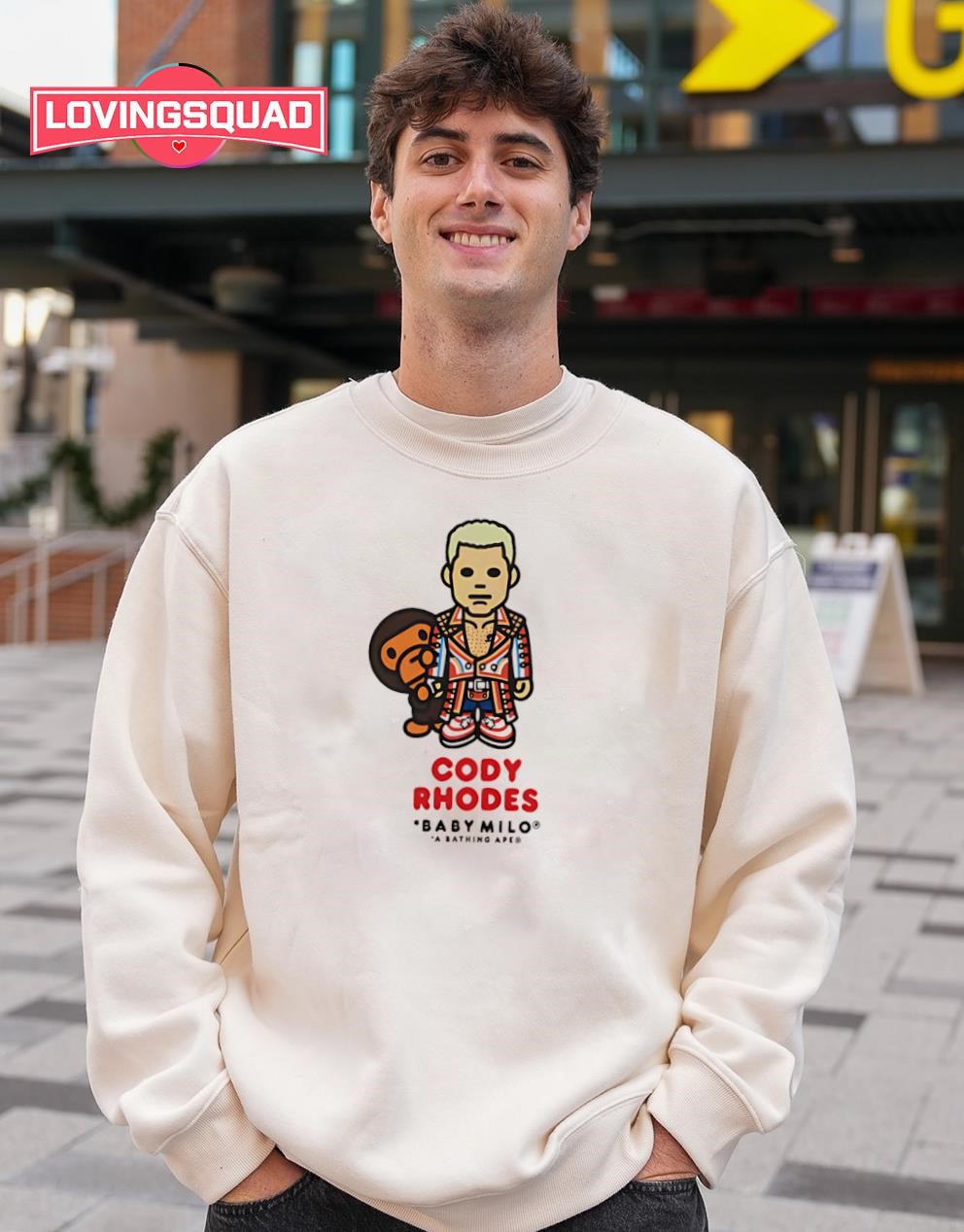 BAPE x WWE Cody Rhodes Baby Milo Relaxed shirt, merch, gear & apparel