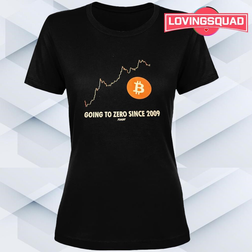 Bitcoin Going to Zero Since 2009 graphic shirt, merch, gear & apparel