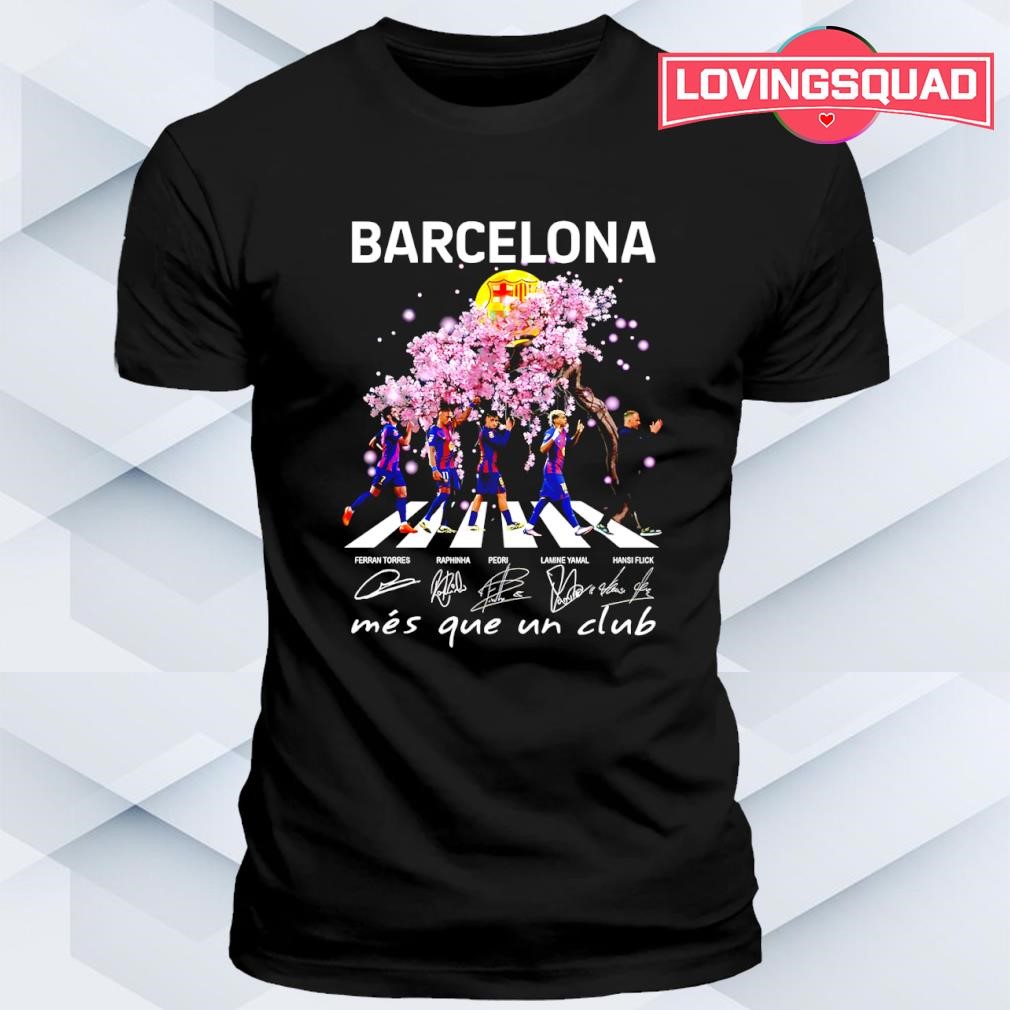 F.C. Barcelona més que un club signatures team shirt, merch, gear