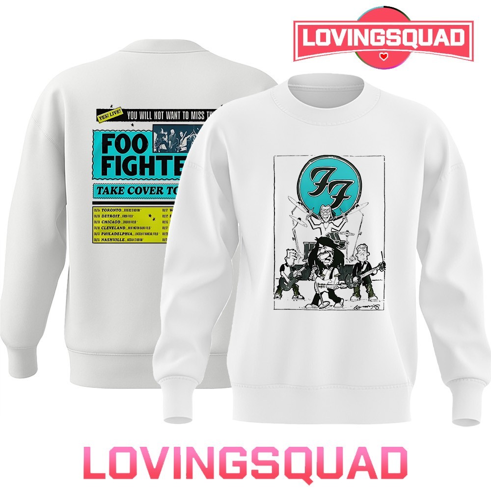 Foo Fighters Take Cover 2026 caricature art dates schedule Double