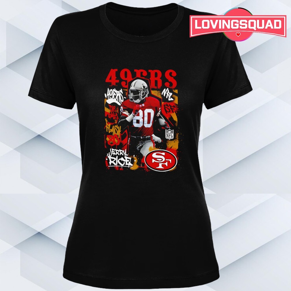 Jerry Rice 80 San Francisco 49ers football NFL shirt, merch, gear