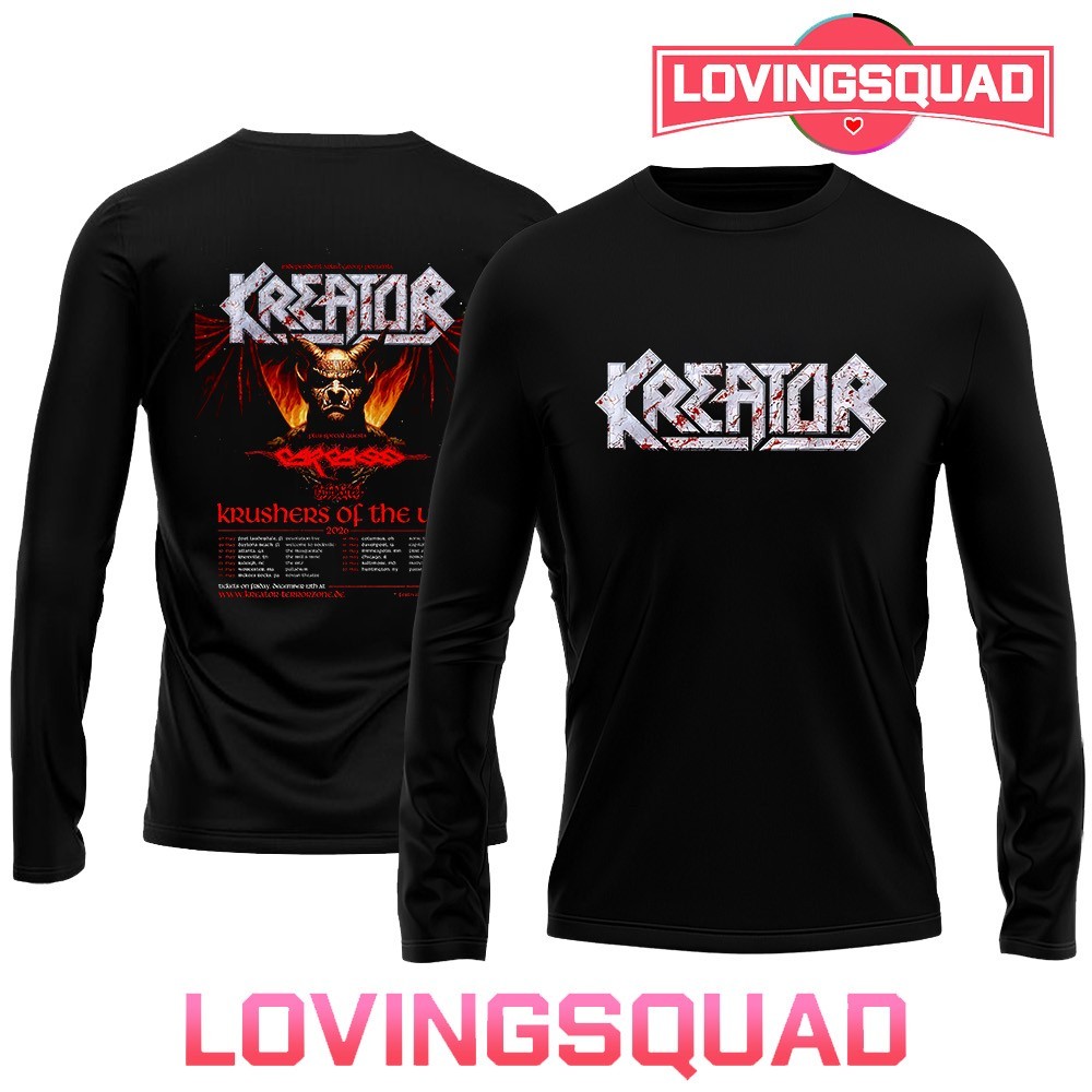 Kreator Krushers of the USA 2026 schedule tour dates Double-Sided