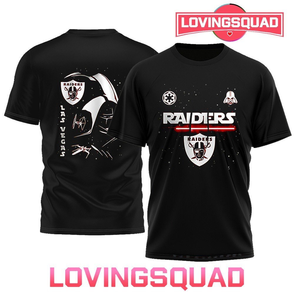 Las Vegas Raiders x Star Wars Darth Vader Double-Sided Graphic T