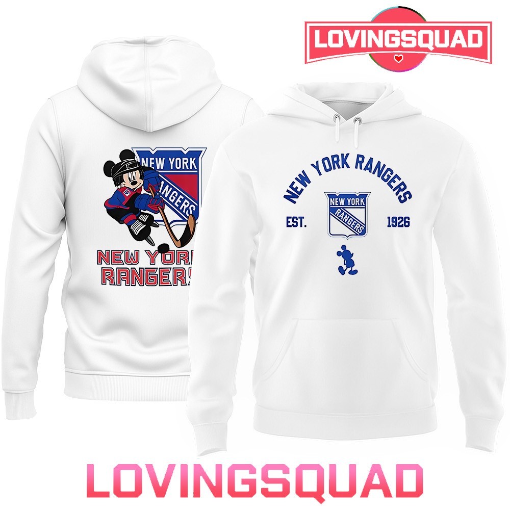 New York Rangers x Mickey Mouse hockey gameday Double-Sided