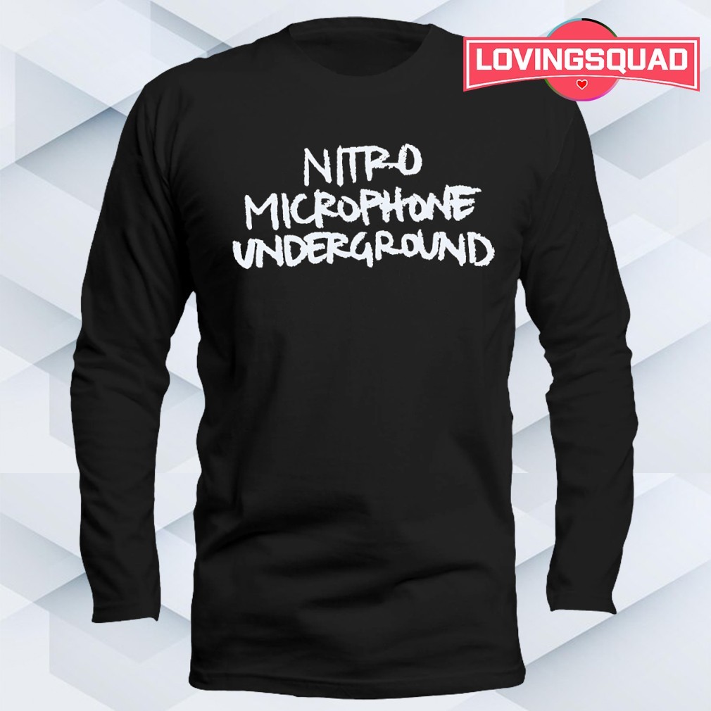 Nitro microphone underground T-shirt, merch, gear & apparel
