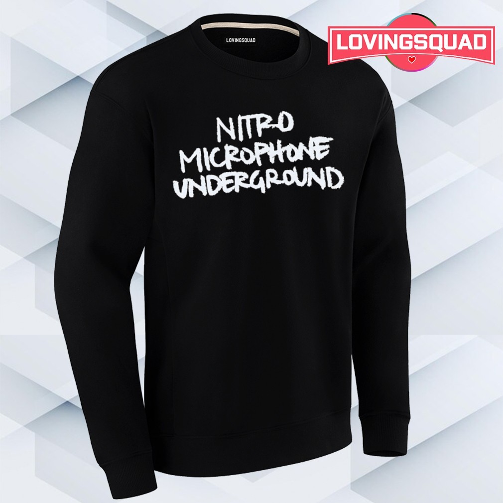 Nitro microphone underground T-shirt, merch, gear & apparel