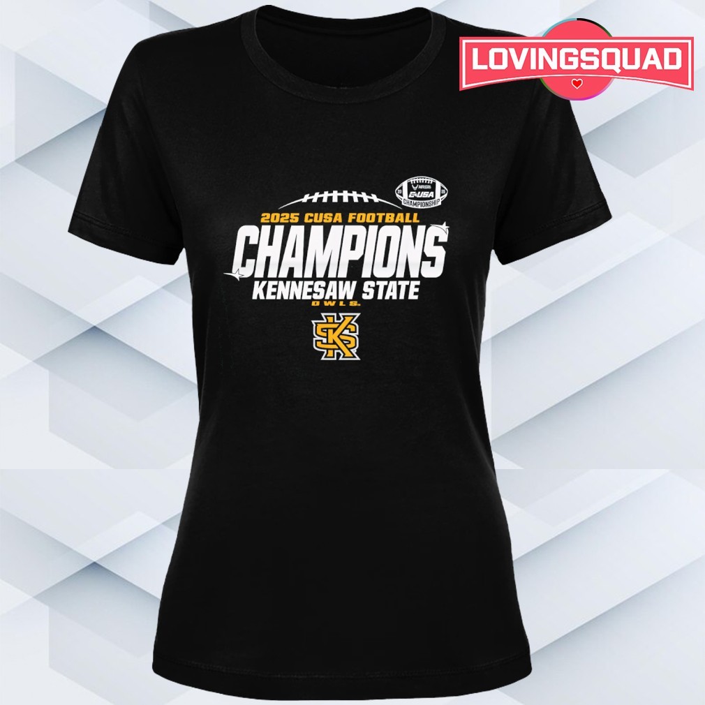 Kennesaw State Owls C-USA Champs 2025 Football Locker Room shirt